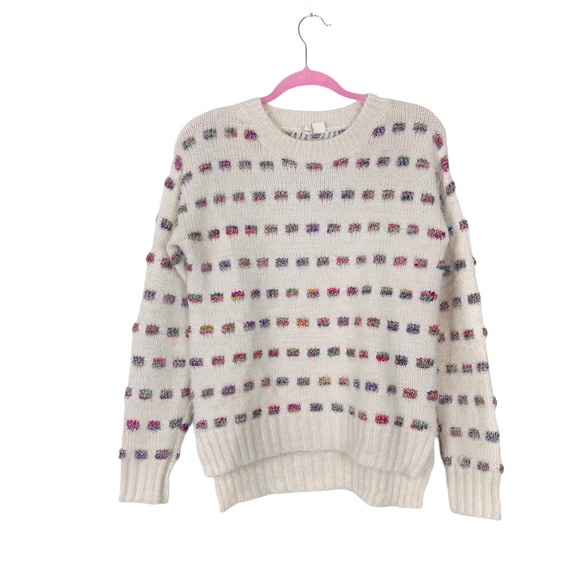 Moth by Anthropologie Metallic Check Sweater Size XS - Picture 8 of 14